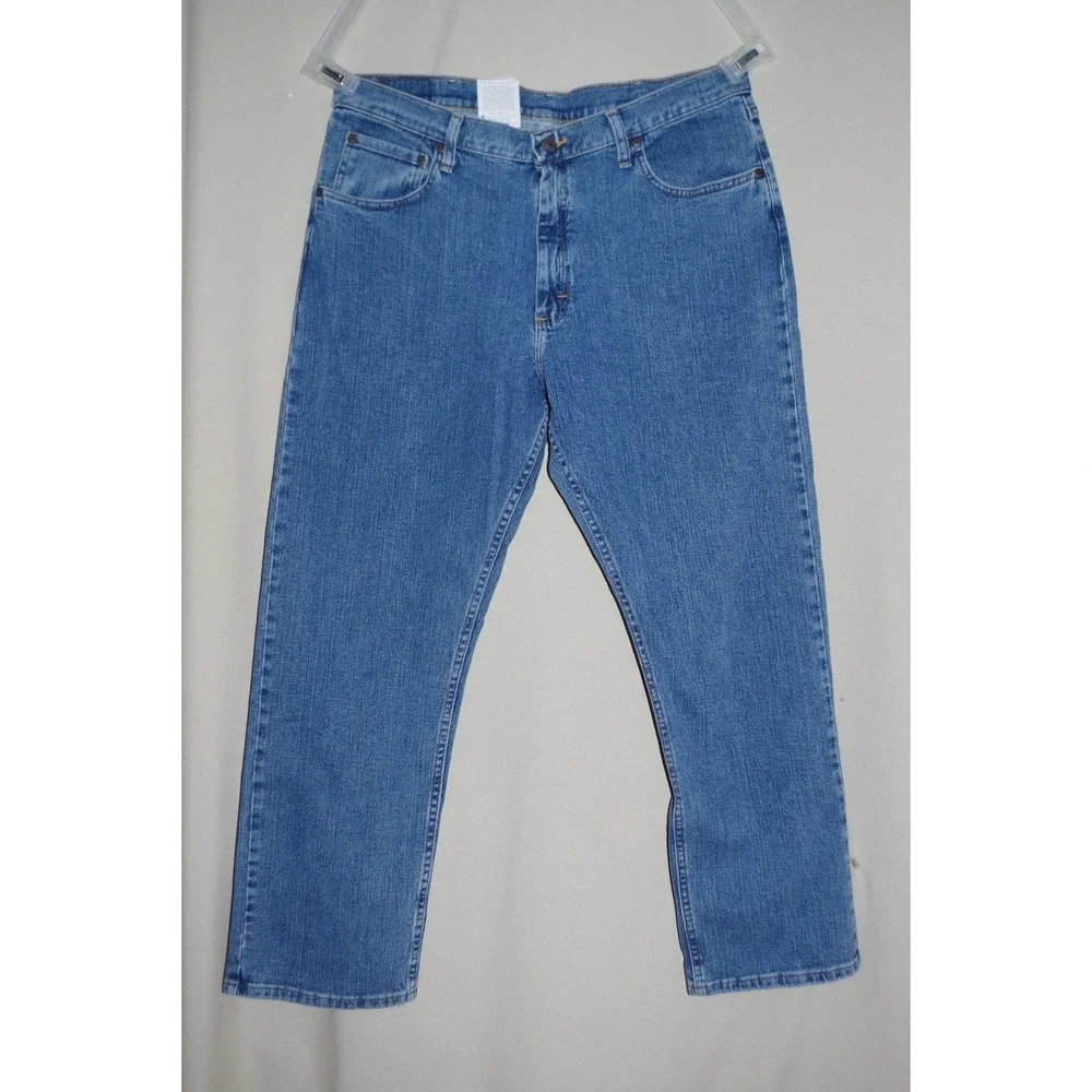 NWT Wrangler Men's 36x29‎ Advanced Comfort Relaxed Fit Jeans Blue Denim 9TRLAVS